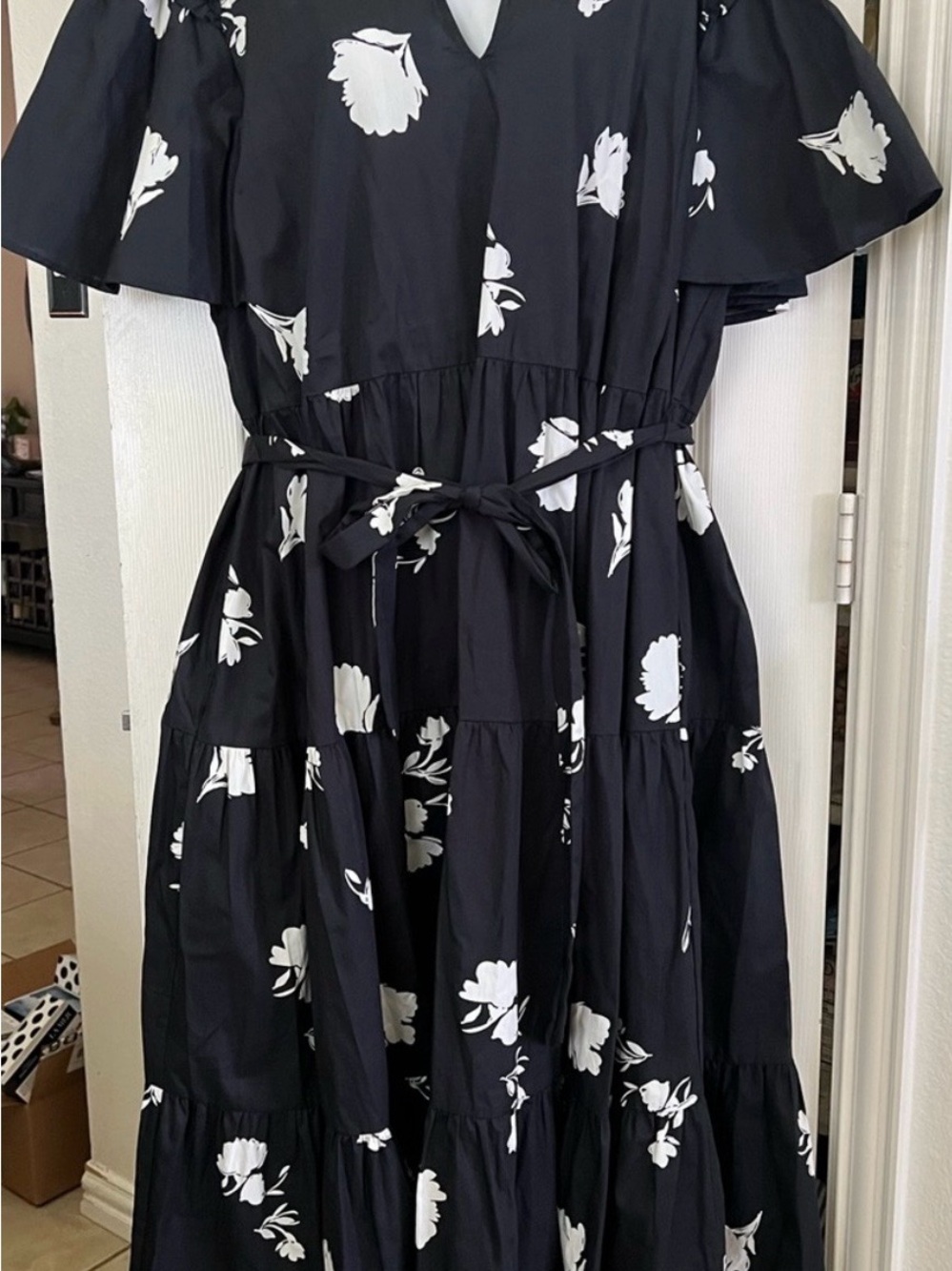 Sugarlips Tiered Midi Dress Curve 2X - Picture 5 of 11